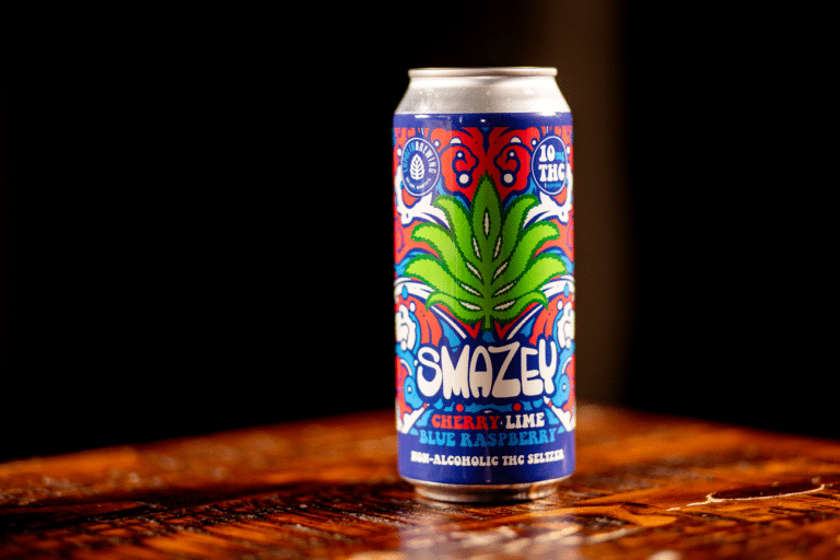 Lupulin Brewing Smazey Cherry Lime Blue Raspbery THC Seltzer