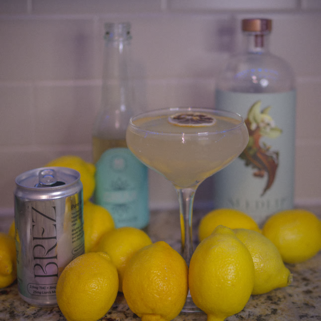 French 75 inspired Infused Mocktail